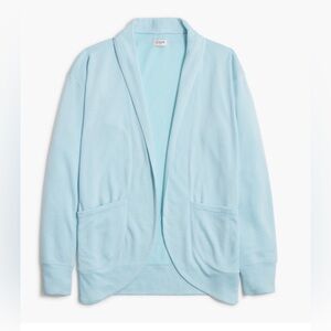 J Crew Factory NWT blue knit open cardigan, XS